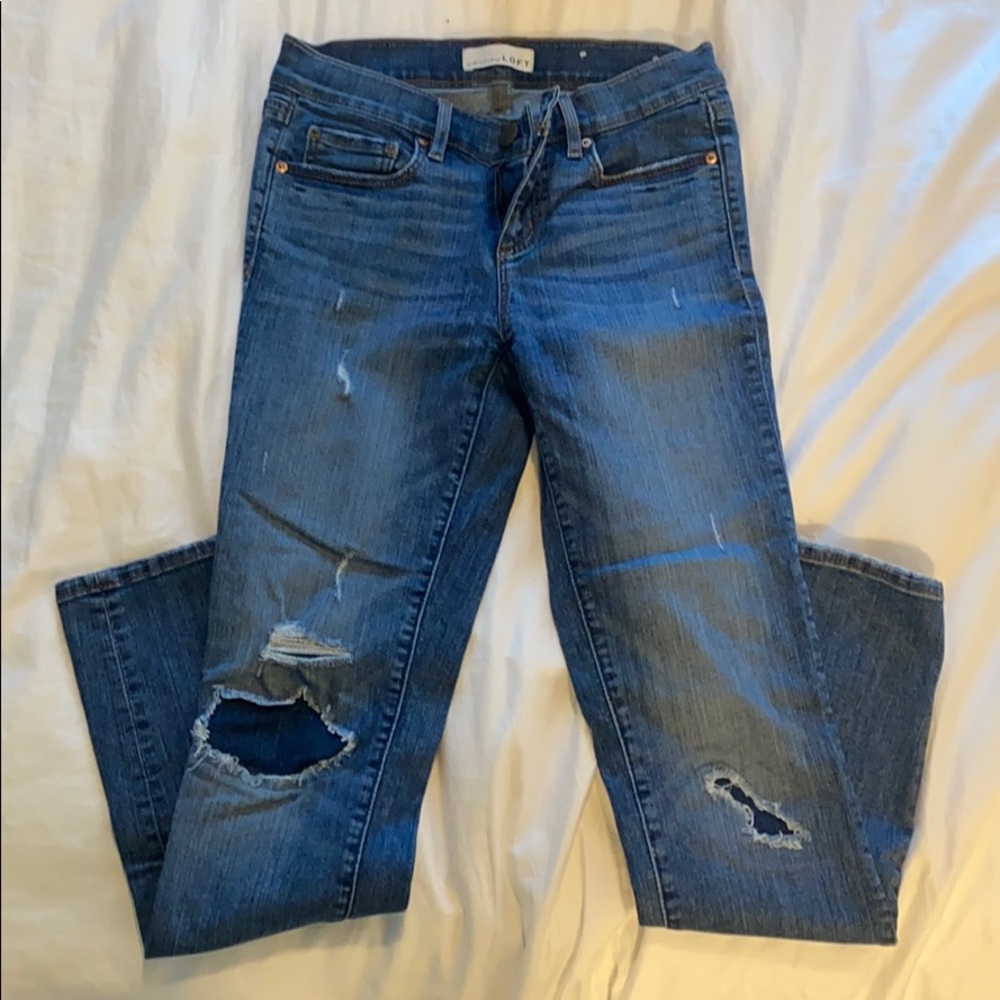 loft-modern skinny jeans